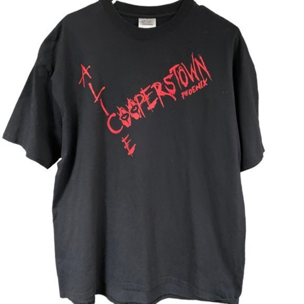 Black “Alice Cooperstown, Phoenix” Short Sleeve T-Shirt